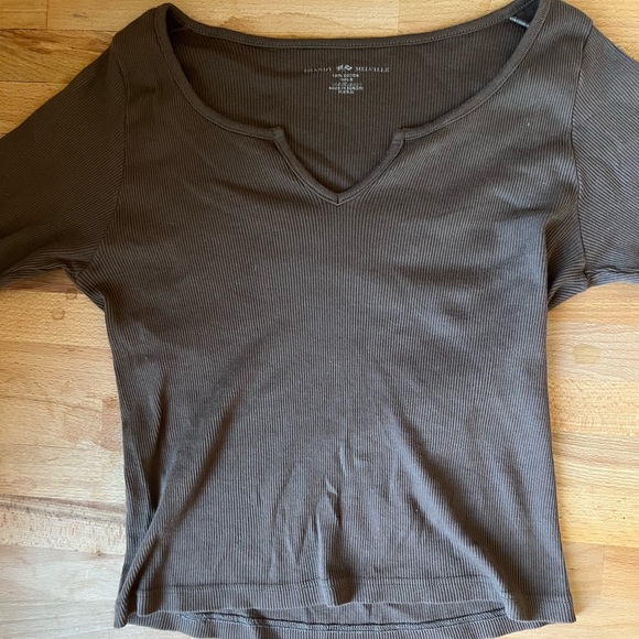 brandy melville brown top - Picture 2 of 4